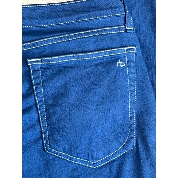 Rag & Bone Women's Boyfriend Jeans in Blue - Picture 5 of 9